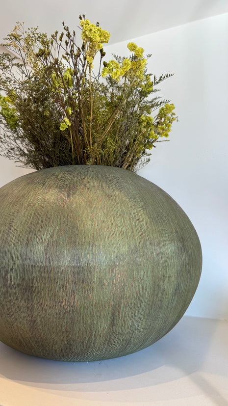 Flores - Solidago Verde, Estatice Amarilla y Verde