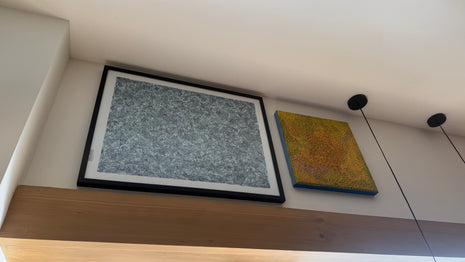 Azul Enmarcado 64 x 50