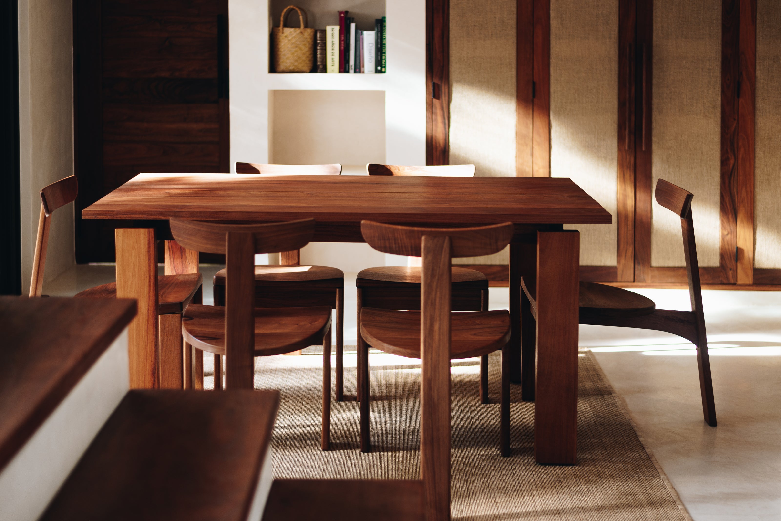 Mesa Lumi Tzalám / Caoba 160 cm