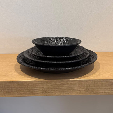 Colección Alba - Plato Base, Plato Trinche, Plato Ensalada y Plato Sopa