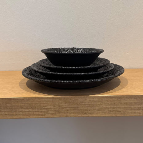 Colección Alba - Plato Base, Plato Trinche, Plato Ensalada y Plato Sopa