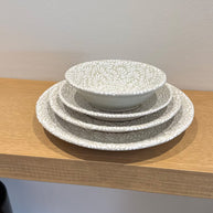 Colección Aurora - Plato Base, Plato Trinche, Plato Ensaalada y Plato Sopa