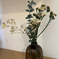 Flores - Estatice Blancas y Nube Verde